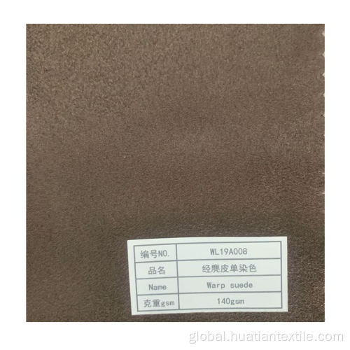 Suede Sofa Fabric polyester warp suede sofa fabric Supplier